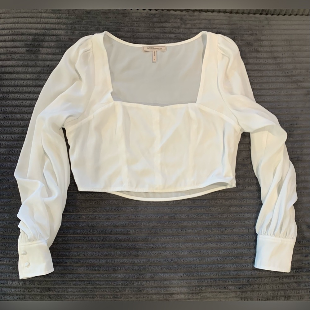 BCBGeneration Sheer Blouse